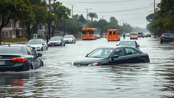 Severe urban flooding impacts Central Texas suburb, highlighting emergency response.