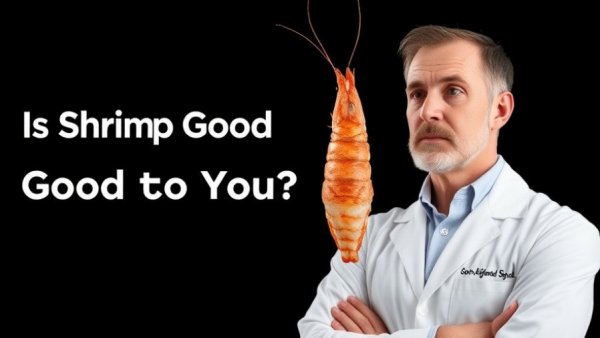 Is Shrimp Good for You? Antibiotic Resistance graphic with doctor and shrimp.