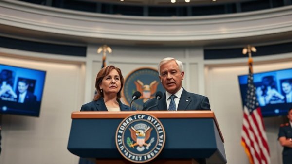 Tax refunds on Tax Day briefing at government podium.