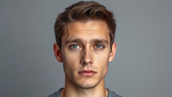 Serious young man photographed against a neutral background, related to San Antonio news crime.