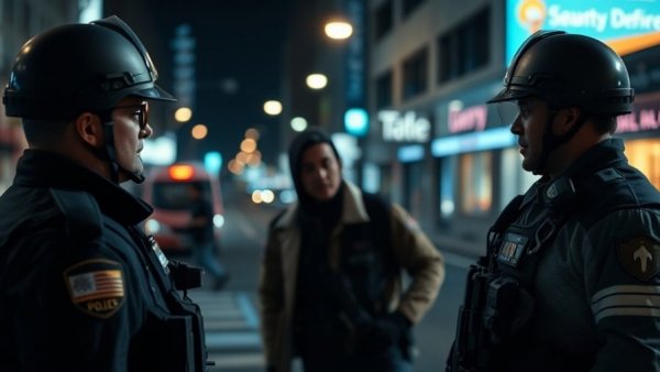 Houston news scene of police during shooting arrest with map location.