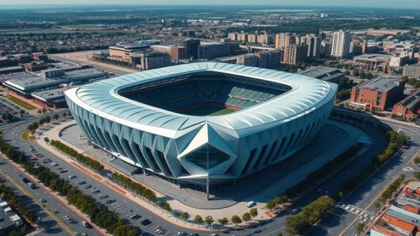 Aerial view of AT&T Stadium representing Arlington Cowboys investment.