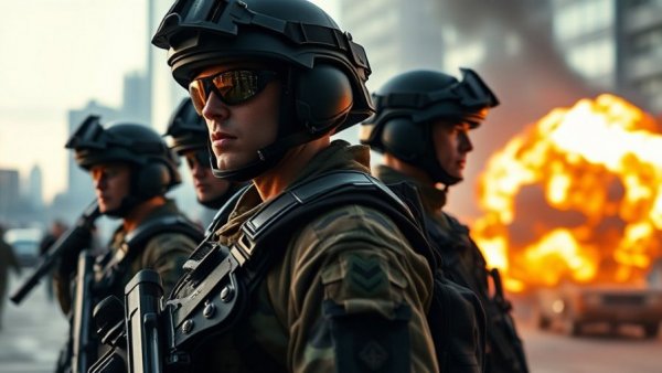 US military presence and explosion in news context.