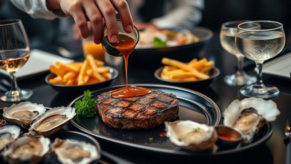 Dallas nightlife dining scene with gourmet food and cocktails.