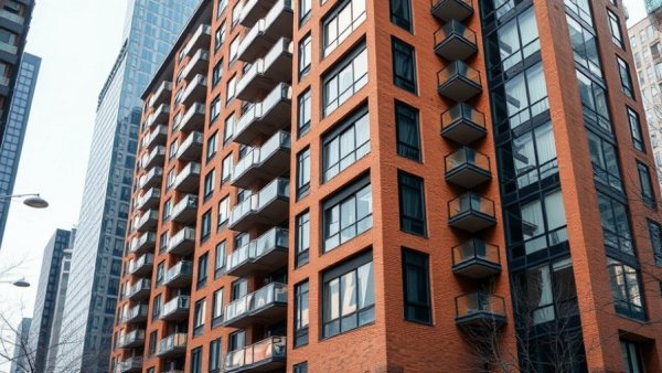 Modern high-rise apartment in Downtown San Antonio revitalization.