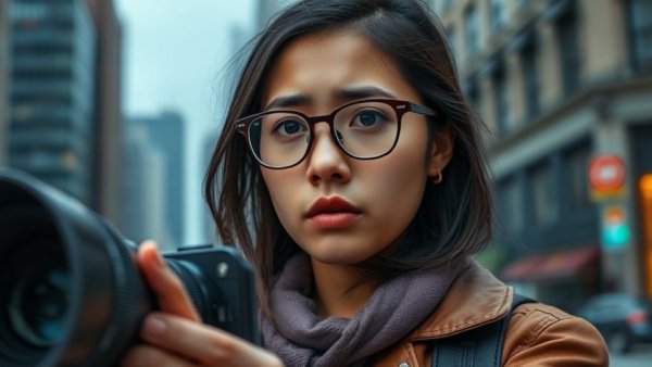 Attack on journalists highlighting tension in urban setting.