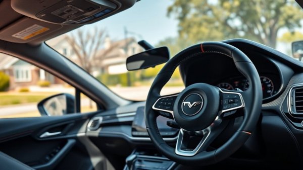 High-tech auto theft prevention in Austin with advanced car dashboard.