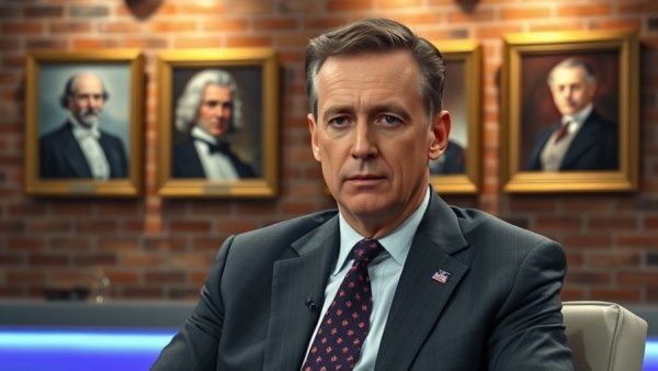 News discussion setting exploring 'what is a just war'.