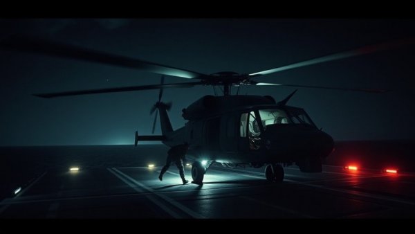 US Marines night-vision operation on Iranian ship deck.