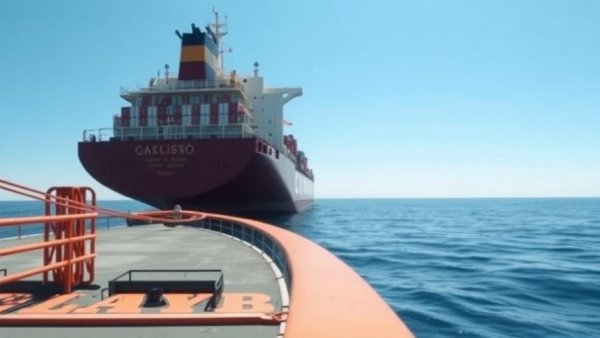 Iran's response to US cargo ship seizure visualized on the open ocean.