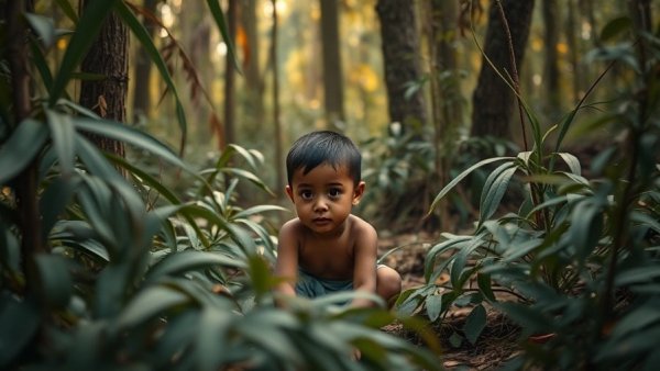 Harris County K9 finds missing child in forest area.