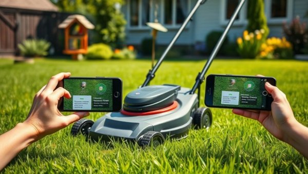 Smart technology devices in Austin gardens, consumer technology.