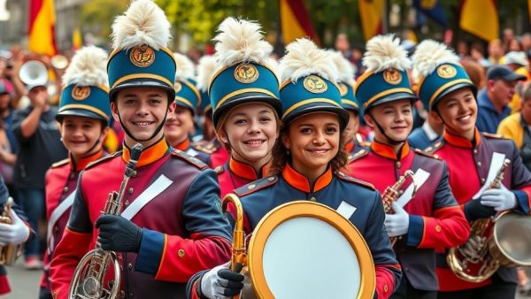 Fiesta events April 23 San Antonio, vibrant marching band festival