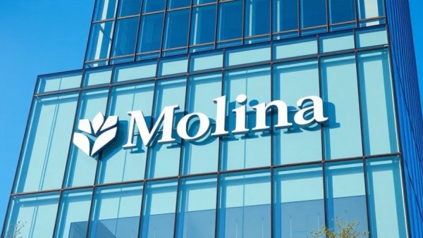 Molina Healthcare building illustrating Medicaid spending challenges.