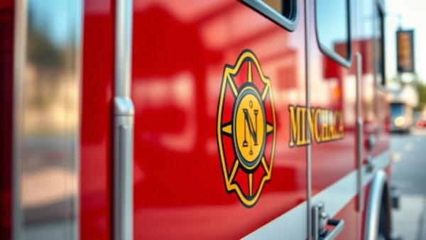 Manchaca fire truck emblem seen in Austin news fire coverage.