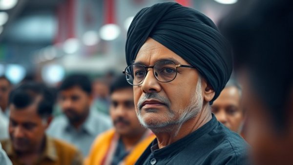 Man in traditional attire in crowded environment, Fox News logo.