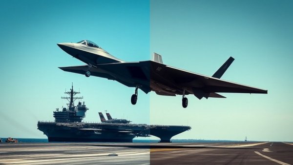 U.S. military deployment in the Middle East illustrated with a bomber and carrier.