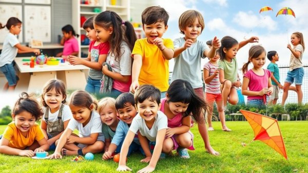 Diverse children enjoying activities at summer camps in Pearland, 2026.