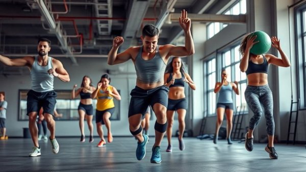 Variety in exercise routine for longevity in a vibrant gym scene