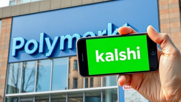Polymarket and Kalshi logos highlight prediction markets.