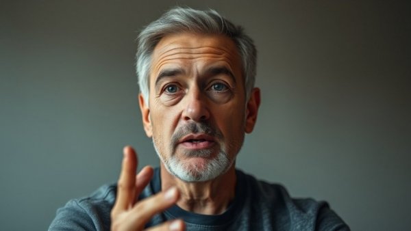 Man discussing how to grow taller naturally with health tips.