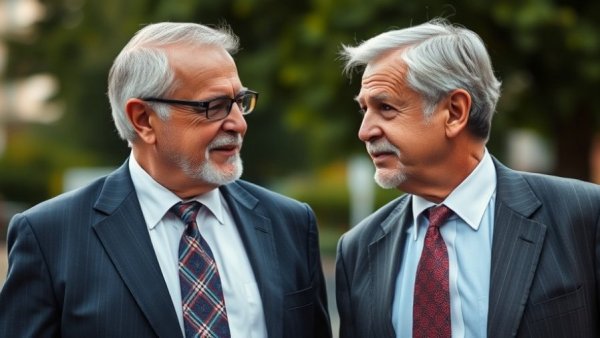 King Charles III and Trump meeting outside, conversing in daylight.