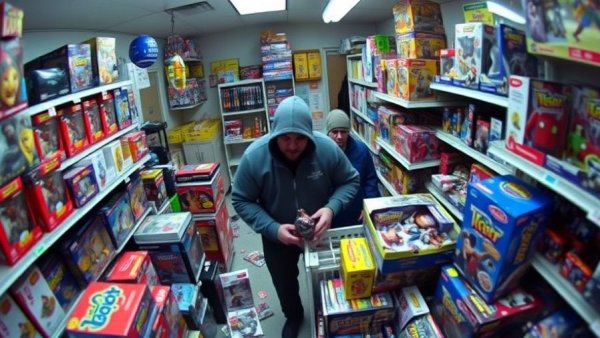 Houston news crime: Toy store burglary caught on camera.