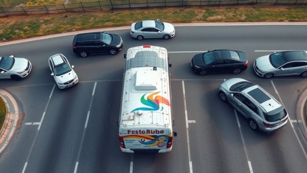 Vehicles stopped on a Houston road, aerial view, related to news shooting.