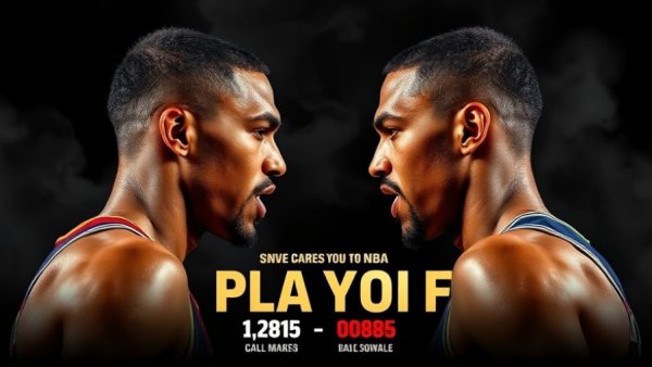 NBA playoff highlights, intense basketball game 4 showdown image.