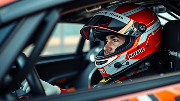 Race car driver engaging in conversation inside vehicle, don't shoot the messenger.