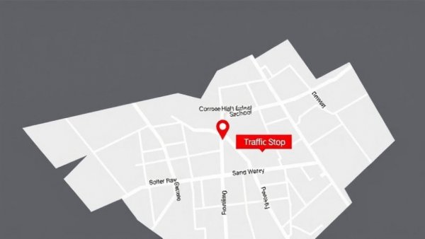 Map illustrating false report locations near Conroe High School.