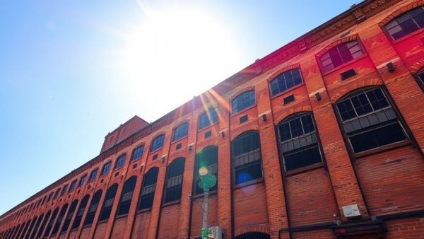 Old brick building under bright sun related to James Broadnax execution appeal.