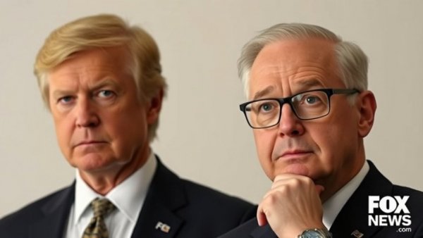 Formal portraits of two distinguished men discussing US troop drawdown in Germany.