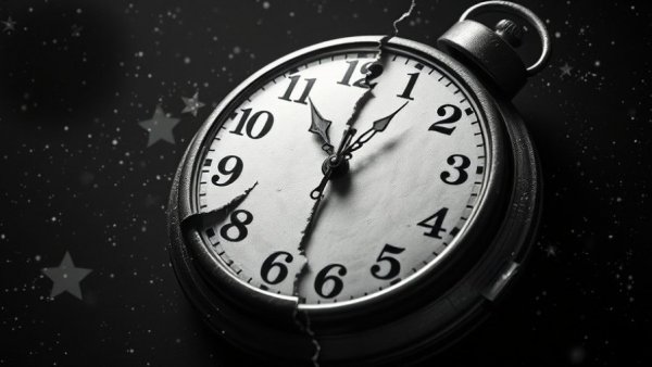 Quantum discoveries redefine understanding of time with surreal clock image.