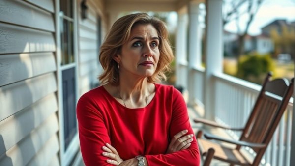 Thoughtful woman reflecting on life-saving liver donation journey.