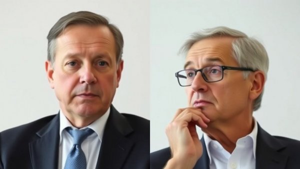 Two politicians in a serious discussion on Iran.