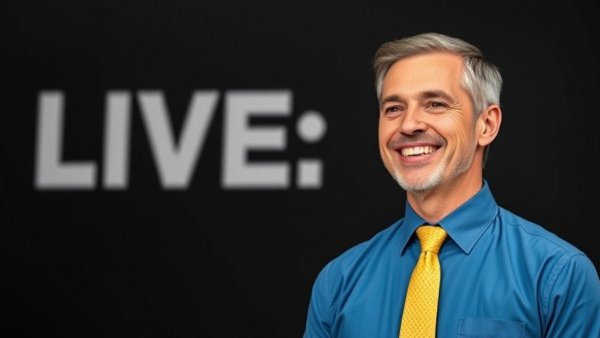 Houston health and wellness live event announcement with professional man.