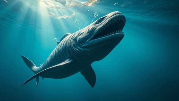240-million-year-old giant sand creeper swimming in the ocean depths