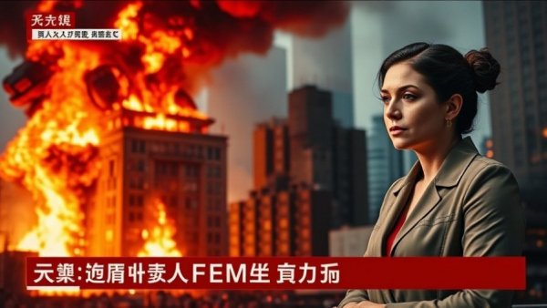 News report on fiery destruction amid radicalization in America