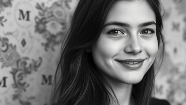 Vintage photograph of a smiling young woman used in advanced DNA technology cold cases.