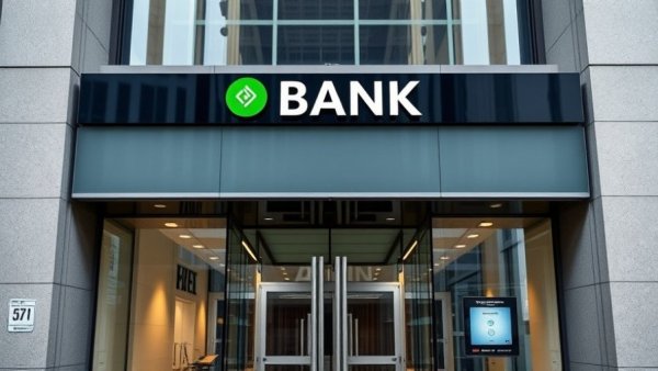 Bank entrance highlighting resources for Dallas small businesses
