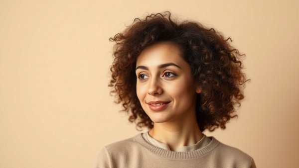 Woman discusses mental health techniques in a warm-toned portrait.