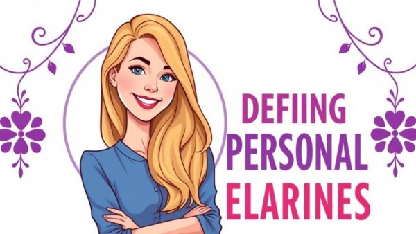 Illustration of woman discussing personal boundaries, promoting mental health for seniors.