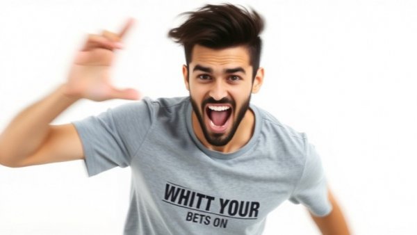 Calm your nervous system with dynamic motion blur in a gray shirt.