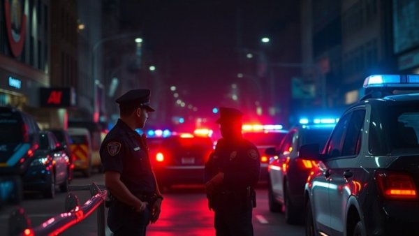 Houston news shooting scene with police response.