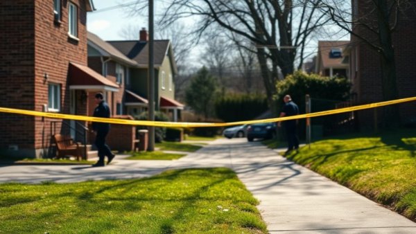 Houston news infant death investigation scene with police tape.