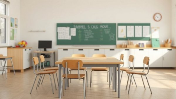 Houston ISD special education changes represented by an empty classroom table.