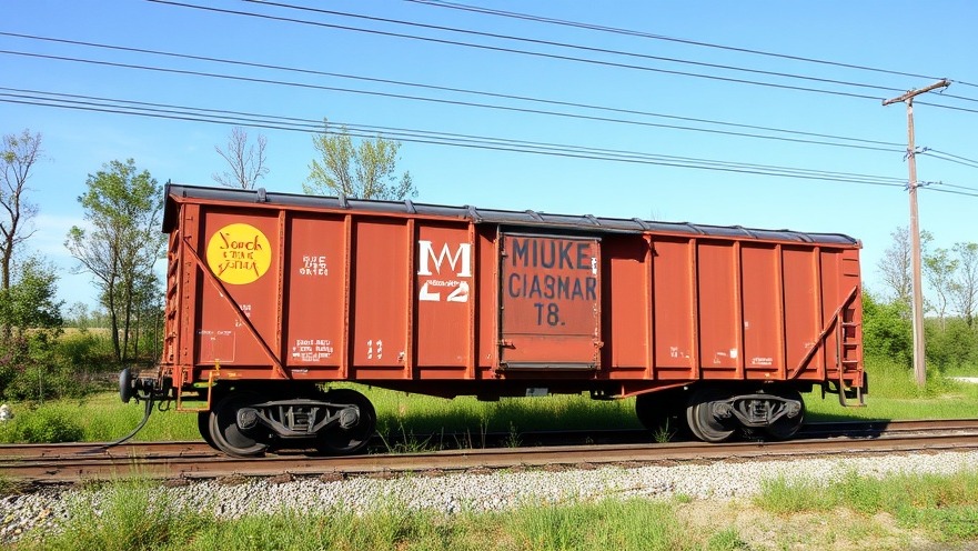 Union Pacific Port Laredo sign behind fence, blurry industrial scene.