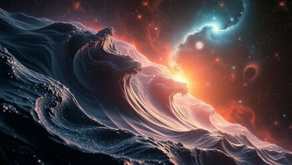 Cosmic waves suggesting hidden chemical signature for alien life in space.