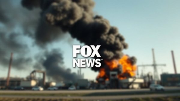 UAE military strikes on Iran, explosion scene with smoke in industrial area.